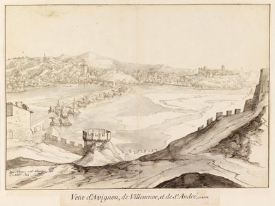 Martellage 1608 Pont Saint Benezet af Etienne Martellange