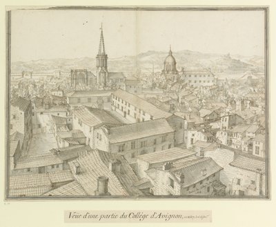 En del af kollegiet i Avignon  1617 : Overdragelse af en del af kollegiet i Avignon i 1617. 3. januar. af Etienne Martellange