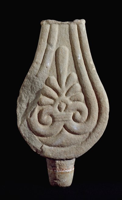 Etruskisk civilisation: Stentøjssten af ​​Fiesole fra Sesto Fiorentino Italien. 550-500 f.Kr. Firenze, arkæologisk museum af Etruscan