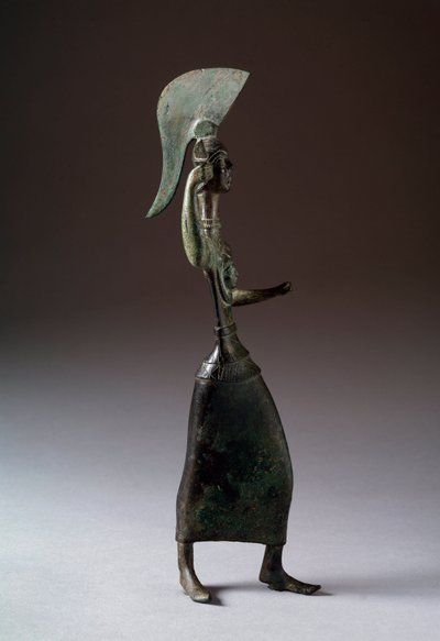 Den etruskiske gudinde Menerva (Menrva) - Bronzeskulptur, 440-420 f.Kr. af Etruscan