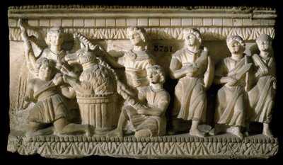 Etruskisk kunst: "" Ulysses og hans ledsagere under deres møde med Circe"" (Odyssee d