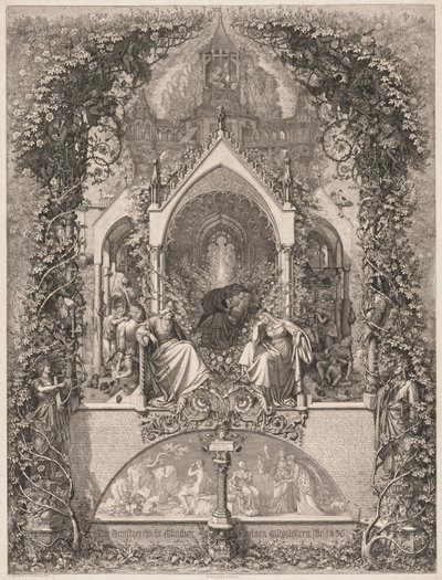 Briar Rose Tornerose, 1836. af Eugen Napoleon Neureuther