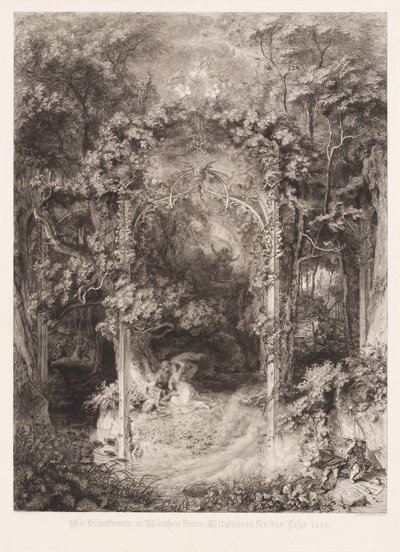 Das Waldfräulein (Skovfruen) af Eugen Napoleon Neureuther