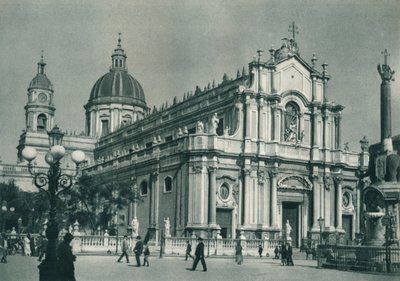 Catania-katedralen, Sicilien, Italien, 1927 af Eugen Poppel