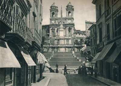 Spanske Trappe og Trinita dei Monti-kirken, Rom, Italien, 1927 af Eugen Poppel