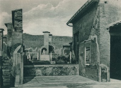 Gade der stiger op til forummet, Pompeji, Italien, 1927 af Eugen Poppel