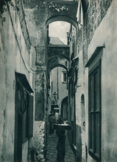 Street of Capri, Italien, 1927 af Eugen Poppel