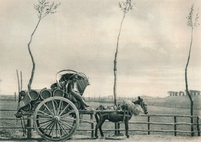 Vinbærer i Campagna, Rom, Italien, 1927 af Eugen Poppel
