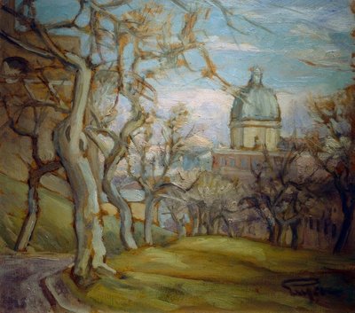 Nedenfor Monte Gianicolo af Eugen Prinz von Schweden