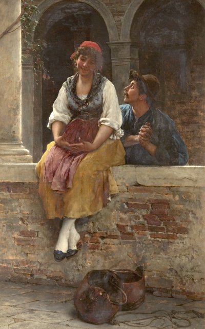 Tilbuddet, 1887 af Eugen von Blaas