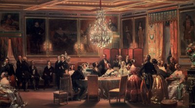 Reception til ære for dronning Victoria på Chateau d