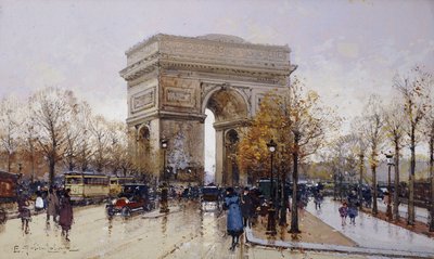 Triumfbuen, Paris af Eugene Galien-Laloue