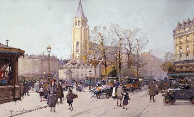 St. Germaine de Pres af Eugene Galien-Laloue