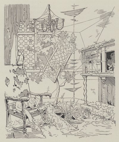Scene fra La Dame de Gai-Fredon, af Quatrelles (Ernest L