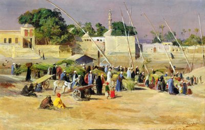 Sivsælgere på Nilen, af Eugene Alexis Girardet