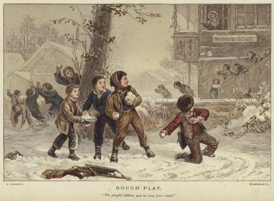Rough Play af Eugene Alexis Girardet