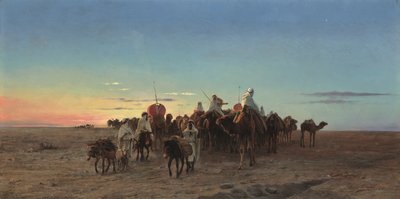 Karavaani hämärässä af Eugene Alexis Girardet