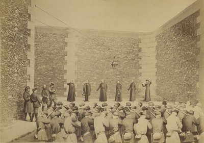 Henrettelse af gidsler, La Roquette-fængslet, 24. maj 1871, 1870-71. af Eugene Appert