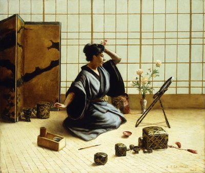 Geisha-pigen, 1890 af Eugene Armand Lachaise