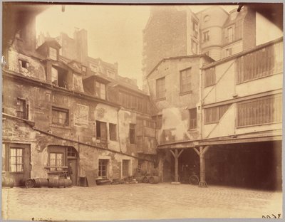 Herberget Den Hvide Hest, rue Mazet 5 af Eugène Atget