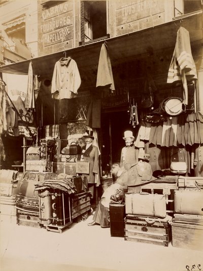Butik - rue du Petit Thomas af Eugène Atget