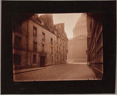 Hjørnet af rue Valette og Panthéon af Eugène Atget