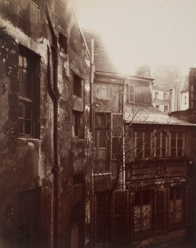 Gård i Rouen af Eugène Atget