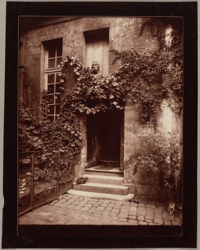 Gård i Rouen af Eugène Atget