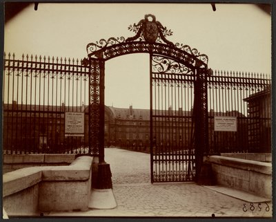 Gitter, Invalides (gitterværk, Hôtel des Invalides, Paris) af Eugène Atget
