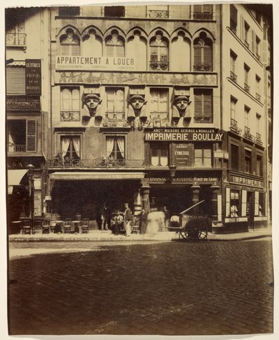 Hus, Place du Caire 2 (bygning, Place du Caire) af Eugène Atget