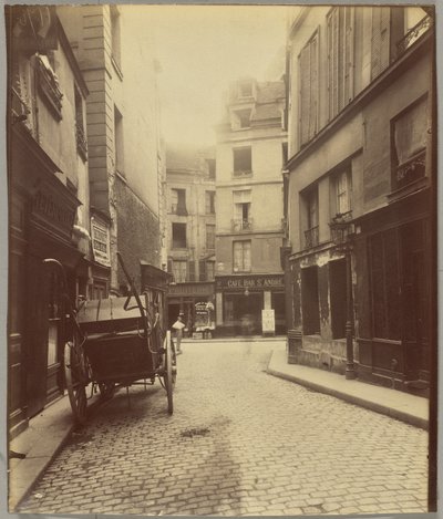Rue Mazet og Rue Saint-André-des-Arts af Eugène Atget