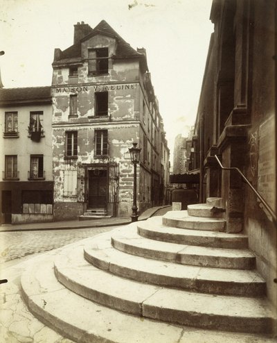 Rue de la Montagne-Sainte-Geneviève af Eugène Atget