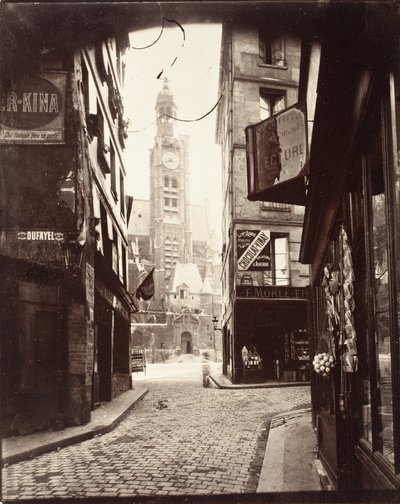 Rue de la Montagne Sainte-Geneviève af Eugène Atget