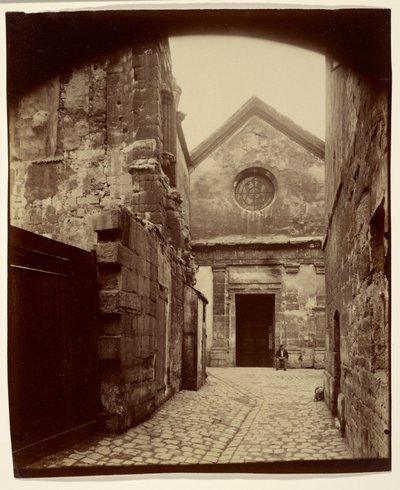 Portalen til Saint-Julien-le-Pauvre af Eugène Atget