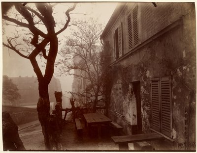 Værtshuset Lapin Agile, rue des Saules af Eugène Atget