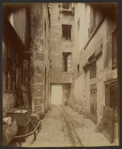 Gammel gård, Rue Quincampoix 22 (4.) af Eugène Atget