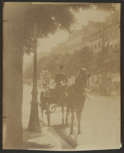 [Ventende vogn] af Eugène Atget