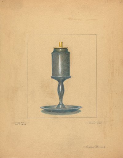 Tin lampe af Eugene Barrell