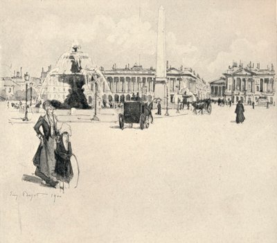 Place de la Concorde, 1915 af Eugene Bejot