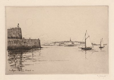 Saint-Malo Vue de Dinard (Saint-Malo vu de Dinard) af Eugene Bejot