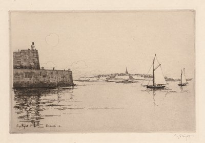 Saint-Malo set fra Dinard Saint-Malo set fra Dinard, 1914. af Eugene Bejot