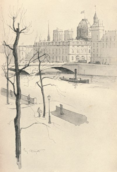 Pont au Change, 1915 af Eugene Bejot