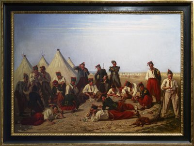 Lottospillet på Chalons lejr af Eugene Bellanger