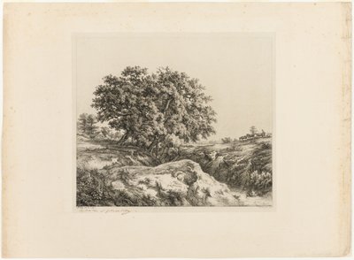 Buket af træer eller Lindens (Sarthes souvenir) af Eugene Bléry