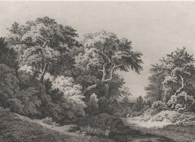 The Edge of the Woods, nær Rambouillet, 1860. af Eugene Bléry