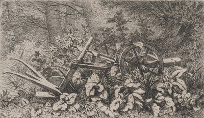 Ploven med burreplanter, 1858. af Eugene Bléry
