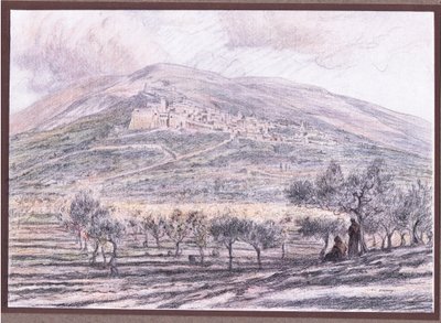 Assisi, 1919 af Eugene Burnand