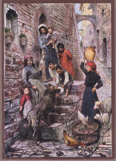 Ulven fra Gubbio efter hans omvendelse, 1919 af Eugene Burnand
