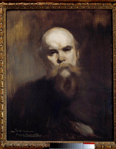 Portræt af den franske digter Paul Verlaine (1844-1896) Maleri af Eugene Carriere (1849-1906) 1891 Søn. 0,61 x 0,51 m. Paris, Musee d