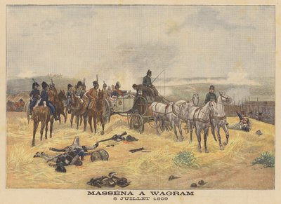 Marskal Massena i slaget ved Wagram, 6. juli 1809 af Eugene Chaperon